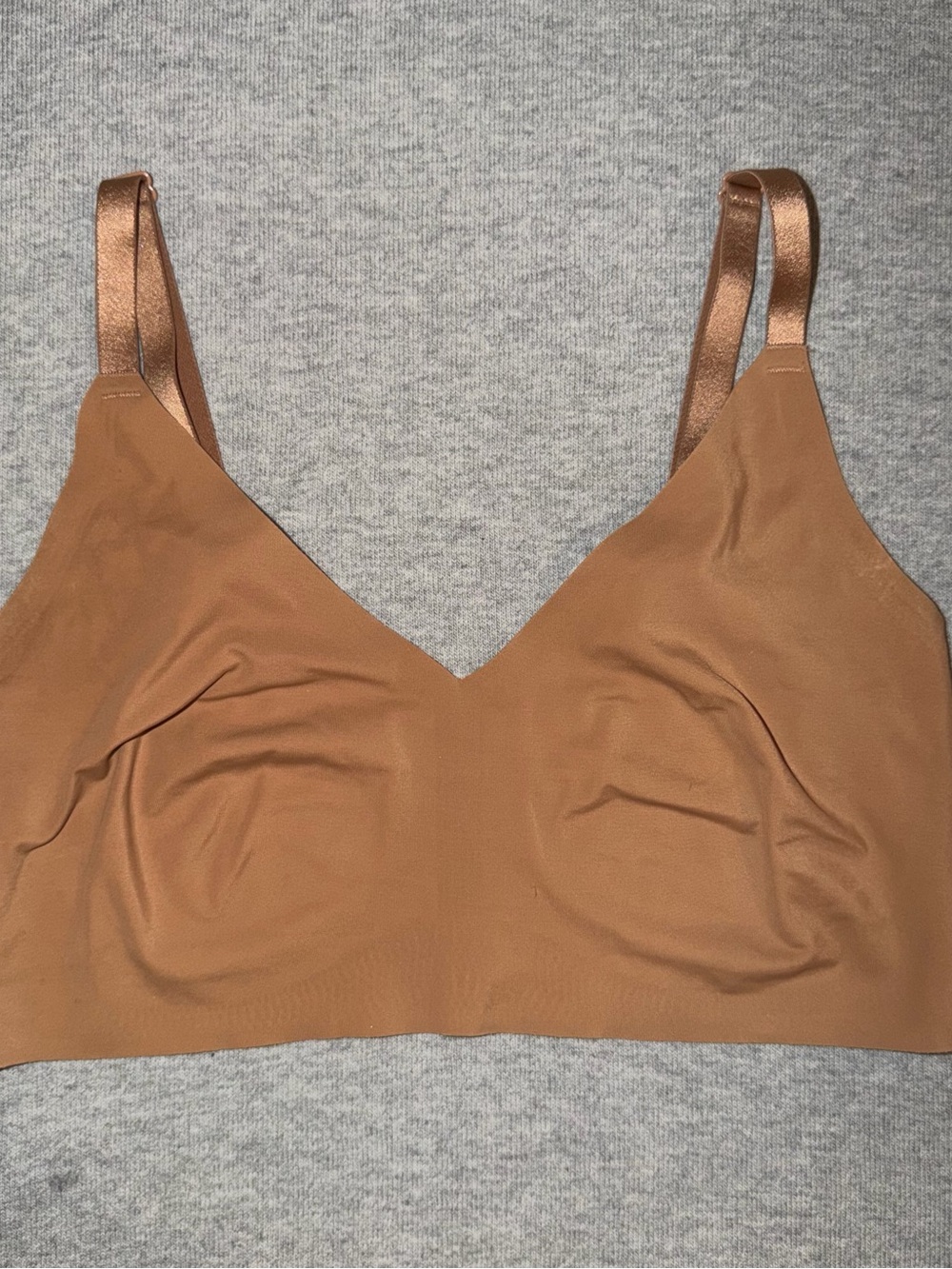 True & Co. Seamless Wireless Bralette in Caramel Brown